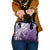Hawaii Puakenikeni And Maile Lei Shoulder Handbag Violet Polynesian Shark Tattoo DT05