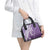 Hawaii Puakenikeni And Maile Lei Shoulder Handbag Violet Polynesian Shark Tattoo DT05