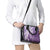 Hawaii Puakenikeni And Maile Lei Shoulder Handbag Violet Polynesian Shark Tattoo DT05