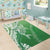 Hawaii Puakenikeni And Maile Lei Area Rug Green Polynesian Shark Tattoo DT05