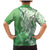 Hawaii Puakenikeni And Maile Lei Family Matching Mermaid Dress and Hawaiian Shirt Green Polynesian Shark Tattoo DT05