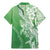 Hawaii Puakenikeni And Maile Lei Family Matching Mermaid Dress and Hawaiian Shirt Green Polynesian Shark Tattoo DT05