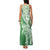 Hawaii Puakenikeni And Maile Lei Family Matching Tank Maxi Dress and Hawaiian Shirt Green Polynesian Shark Tattoo DT05