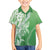 Hawaii Puakenikeni And Maile Lei Family Matching Tank Maxi Dress and Hawaiian Shirt Green Polynesian Shark Tattoo DT05