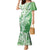 Hawaii Puakenikeni And Maile Lei Mermaid Dress Green Polynesian Shark Tattoo DT05