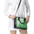 Hawaii Puakenikeni And Maile Lei Shoulder Handbag Green Polynesian Shark Tattoo DT05