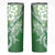 Hawaii Puakenikeni And Maile Lei Skinny Tumbler Green Polynesian Shark Tattoo DT05