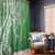 Hawaii Puakenikeni And Maile Lei Window Curtain Green Polynesian Shark Tattoo DT05