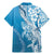 Hawaii Puakenikeni And Maile Lei Family Matching Mermaid Dress and Hawaiian Shirt Blue Polynesian Shark Tattoo DT05