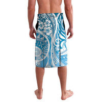 Hawaii Puakenikeni And Maile Lei Lavalava Blue Polynesian Shark Tattoo DT05