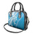 Hawaii Puakenikeni And Maile Lei Shoulder Handbag Blue Polynesian Shark Tattoo DT05