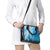 Hawaii Puakenikeni And Maile Lei Shoulder Handbag Blue Polynesian Shark Tattoo DT05