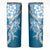 Hawaii Puakenikeni And Maile Lei Skinny Tumbler Blue Polynesian Shark Tattoo DT05