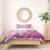 Hawaii Puakenikeni And Maile Lei Bedding Set Pink Polynesian Shark Tattoo DT05