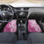 Hawaii Puakenikeni And Maile Lei Car Mats Pink Polynesian Shark Tattoo DT05