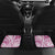 Hawaii Puakenikeni And Maile Lei Car Mats Pink Polynesian Shark Tattoo DT05