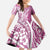 Hawaii Puakenikeni And Maile Lei Family Matching Mermaid Dress and Hawaiian Shirt Pink Polynesian Shark Tattoo DT05