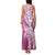 Hawaii Puakenikeni And Maile Lei Family Matching Tank Maxi Dress and Hawaiian Shirt Pink Polynesian Shark Tattoo DT05
