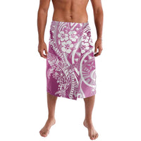 Hawaii Puakenikeni And Maile Lei Lavalava Pink Polynesian Shark Tattoo DT05