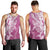 Hawaii Puakenikeni And Maile Lei Men Tank Top Pink Polynesian Shark Tattoo DT05