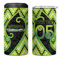 Custom Aotearoa Atua Tanemahuta 4 in 1 Can Cooler Tumbler God Of Forests Koru Patterns Koru Patterns