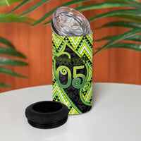 Custom Aotearoa Atua Tanemahuta 4 in 1 Can Cooler Tumbler God Of Forests Koru Patterns Koru Patterns