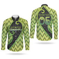 Custom Aotearoa Atua Tanemahuta Couples Matching Mermaid Dress and Long Sleeve Button Shirt God Of Forests Koru Patterns Koru Patterns