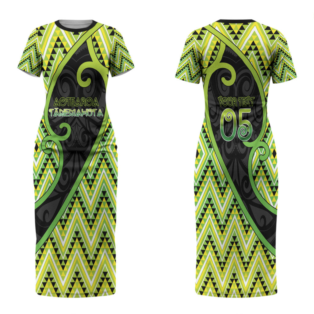 Custom Aotearoa Atua Tanemahuta Couples Matching Short Sleeve Bodycon Dress and Hawaiian Shirt God Of Forests Koru Patterns Koru Patterns