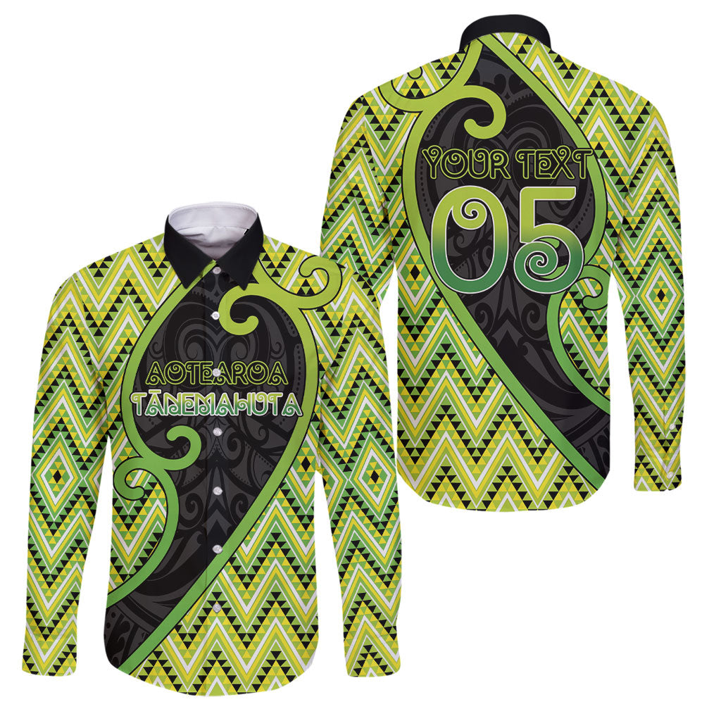 Custom Aotearoa Atua Tanemahuta Family Matching Mermaid Dress and Hawaiian Shirt God Of Forests Koru Patterns Koru Patterns