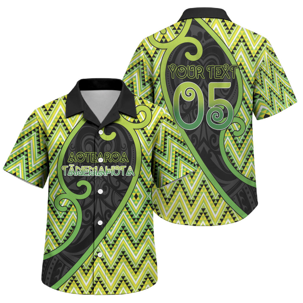 Custom Aotearoa Atua Tanemahuta Family Matching Off Shoulder Short Dress and Hawaiian Shirt God Of Forests Koru Patterns Koru Patterns