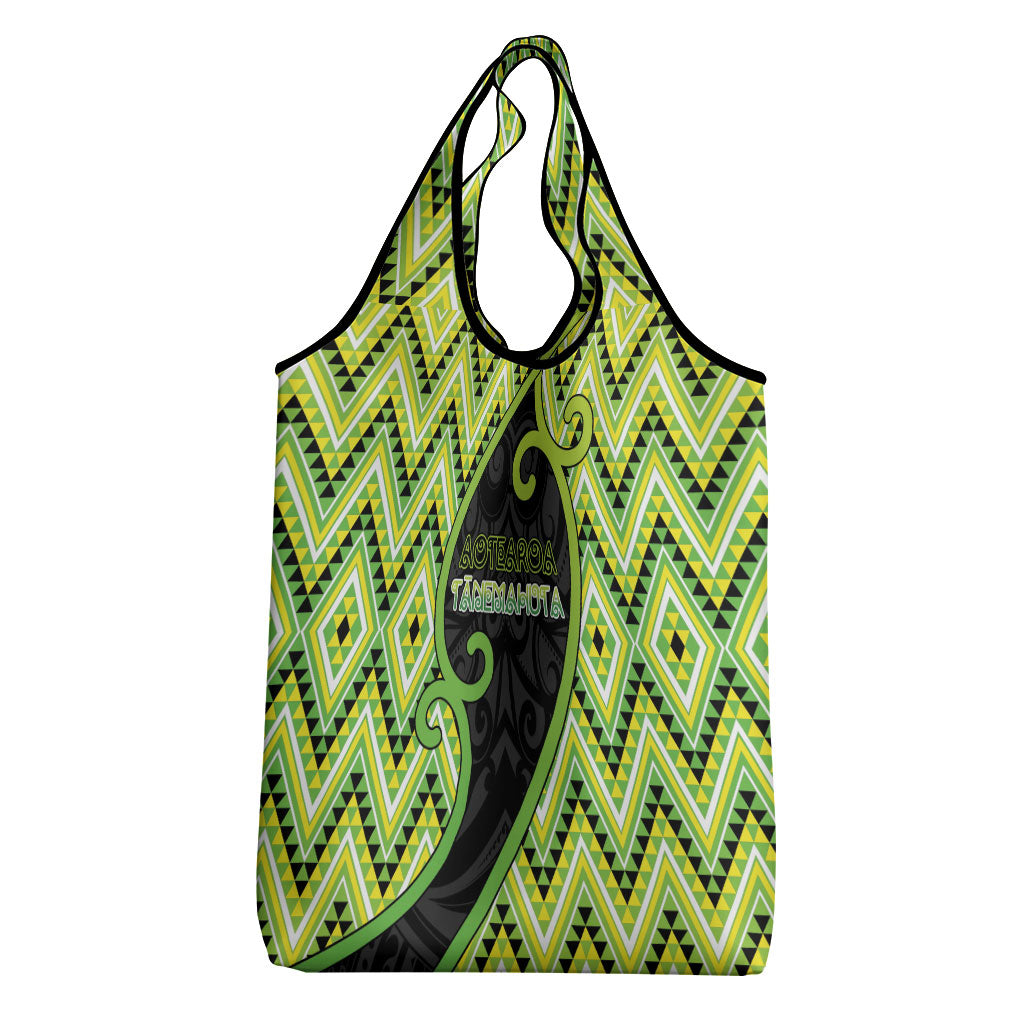 Aotearoa Atua Tanemahuta Grocery Bag God Of Forests Koru Patterns Koru Patterns