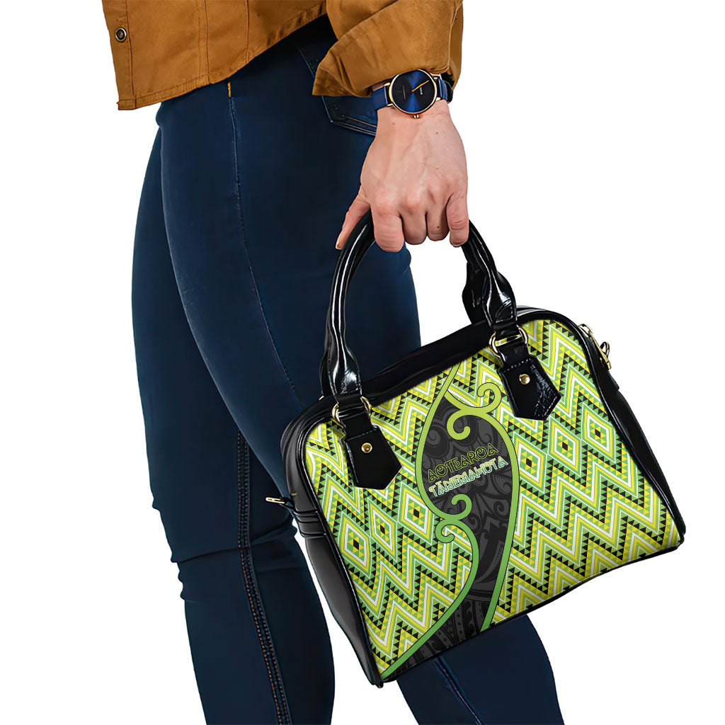Aotearoa Atua Tanemahuta Shoulder Handbag God Of Forests Koru Patterns Koru Patterns