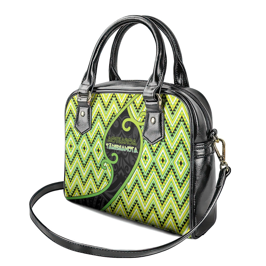 Aotearoa Atua Tanemahuta Shoulder Handbag God Of Forests Koru Patterns Koru Patterns