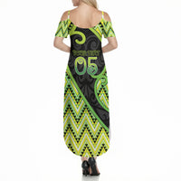 Custom Aotearoa Atua Tanemahuta Summer Maxi Dress God Of Forests Koru Patterns Koru Patterns