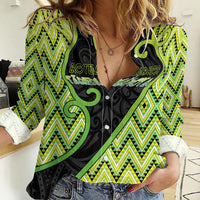 Custom Aotearoa Atua Tanemahuta Women Casual Shirt God Of Forests Koru Patterns Koru Patterns