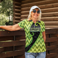Custom Aotearoa Atua Tanemahuta Women Polo Shirt God Of Forests Koru Patterns Koru Patterns