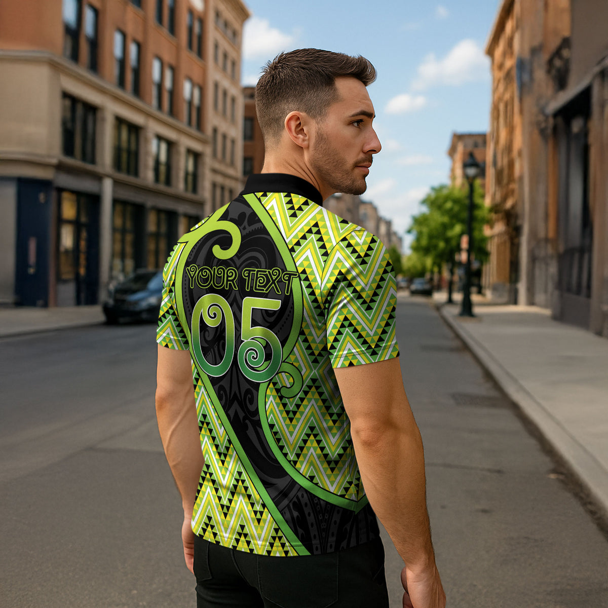 Custom Aotearoa Atua Tanemahuta Zipper Polo Shirt God Of Forests Koru Patterns Koru Patterns