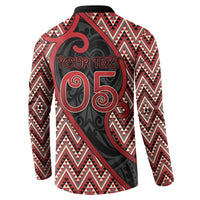 Custom Aotearoa Atua Tumatauenga Button Sweatshirt God Of War Koru Patterns