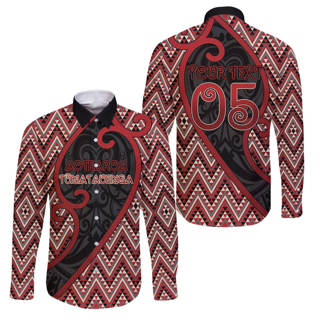 Custom Aotearoa Atua Tumatauenga Family Matching Off The Shoulder Long Sleeve Dress and Hawaiian Shirt God Of War Koru Patterns