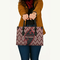 Aotearoa Atua Tumatauenga Leather Bag God Of War Koru Patterns