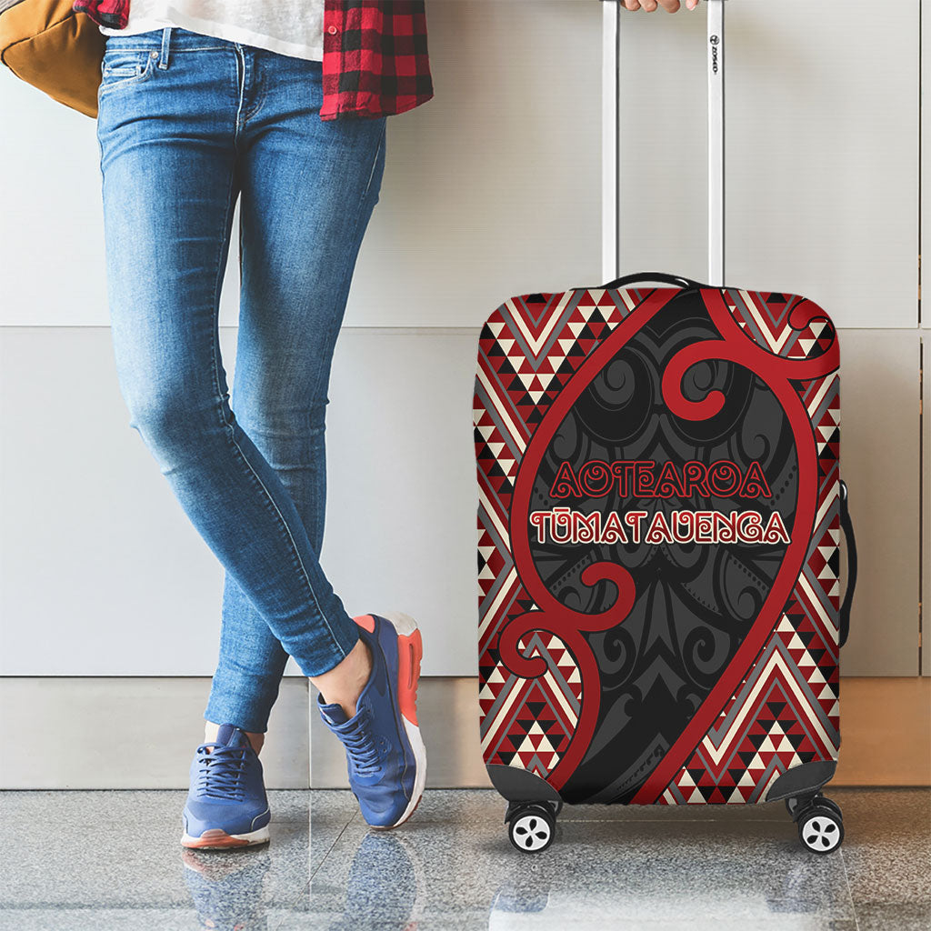 Aotearoa Atua Tumatauenga Luggage Cover God Of War Koru Patterns