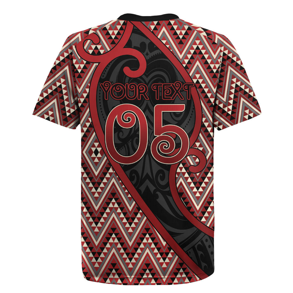 Custom Aotearoa Atua Tumatauenga Rugby Jersey God Of War Koru Patterns
