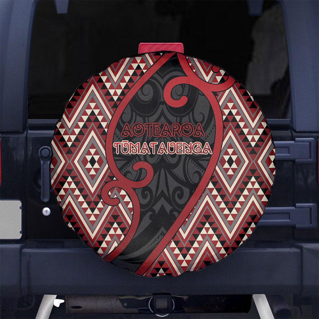 Aotearoa Atua Tumatauenga Spare Tire Cover God Of War Koru Patterns