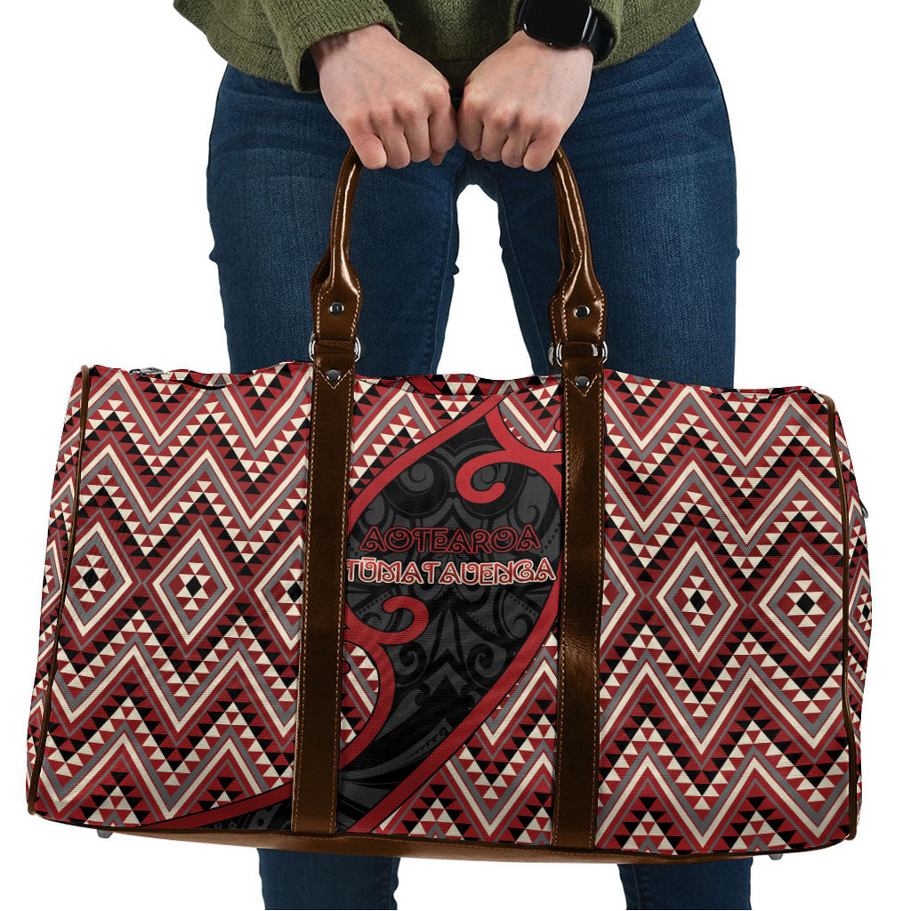 Aotearoa Atua Tumatauenga Travel Bag God Of War Koru Patterns