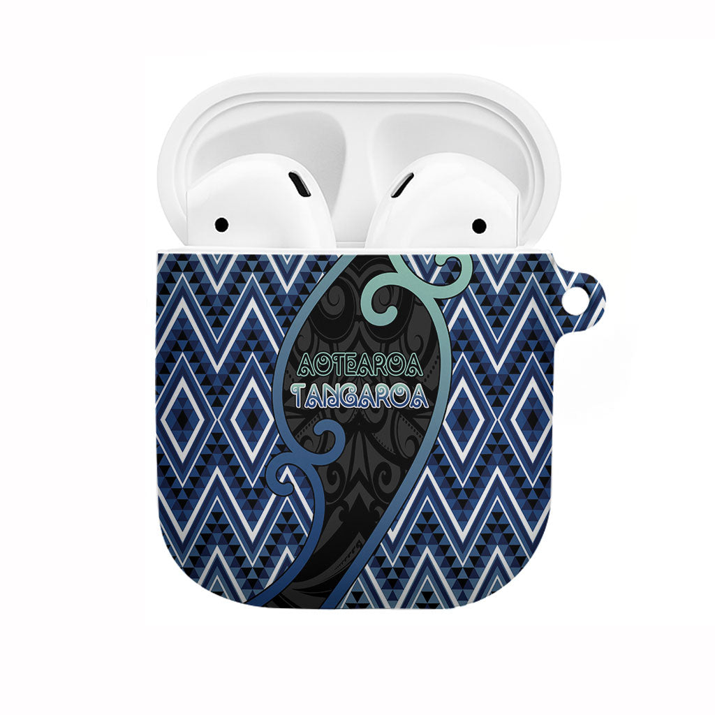 Aotearoa Atua Tangaroa AirPods Case God Of Ocean Koru Patterns