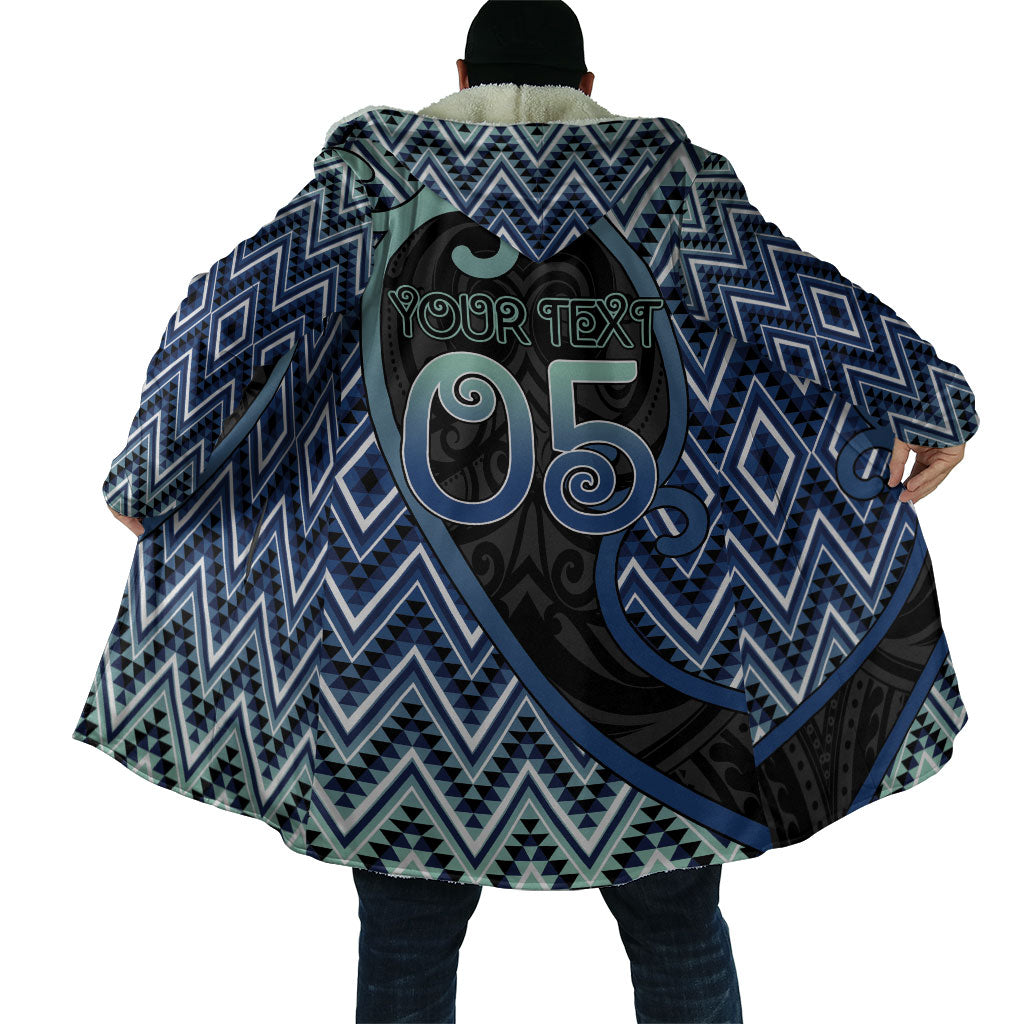 Custom Aotearoa Atua Tangaroa Cloak God Of Ocean Koru Patterns