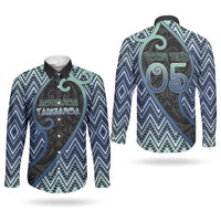 Custom Aotearoa Atua Tangaroa Couples Matching Summer Maxi Dress and Long Sleeve Button Shirt God Of Ocean Koru Patterns