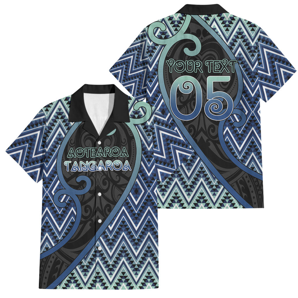 Custom Aotearoa Atua Tangaroa Family Matching Off Shoulder Maxi Dress and Hawaiian Shirt God Of Ocean Koru Patterns