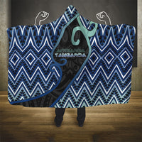 Aotearoa Atua Tangaroa Hooded Blanket God Of Ocean Koru Patterns