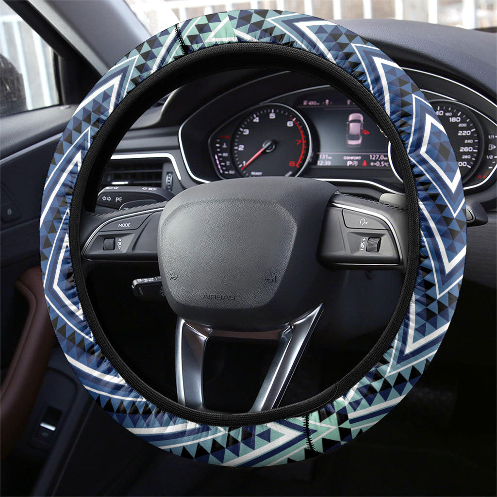 Aotearoa Atua Tangaroa Steering Wheel Cover God Of Ocean Koru Patterns